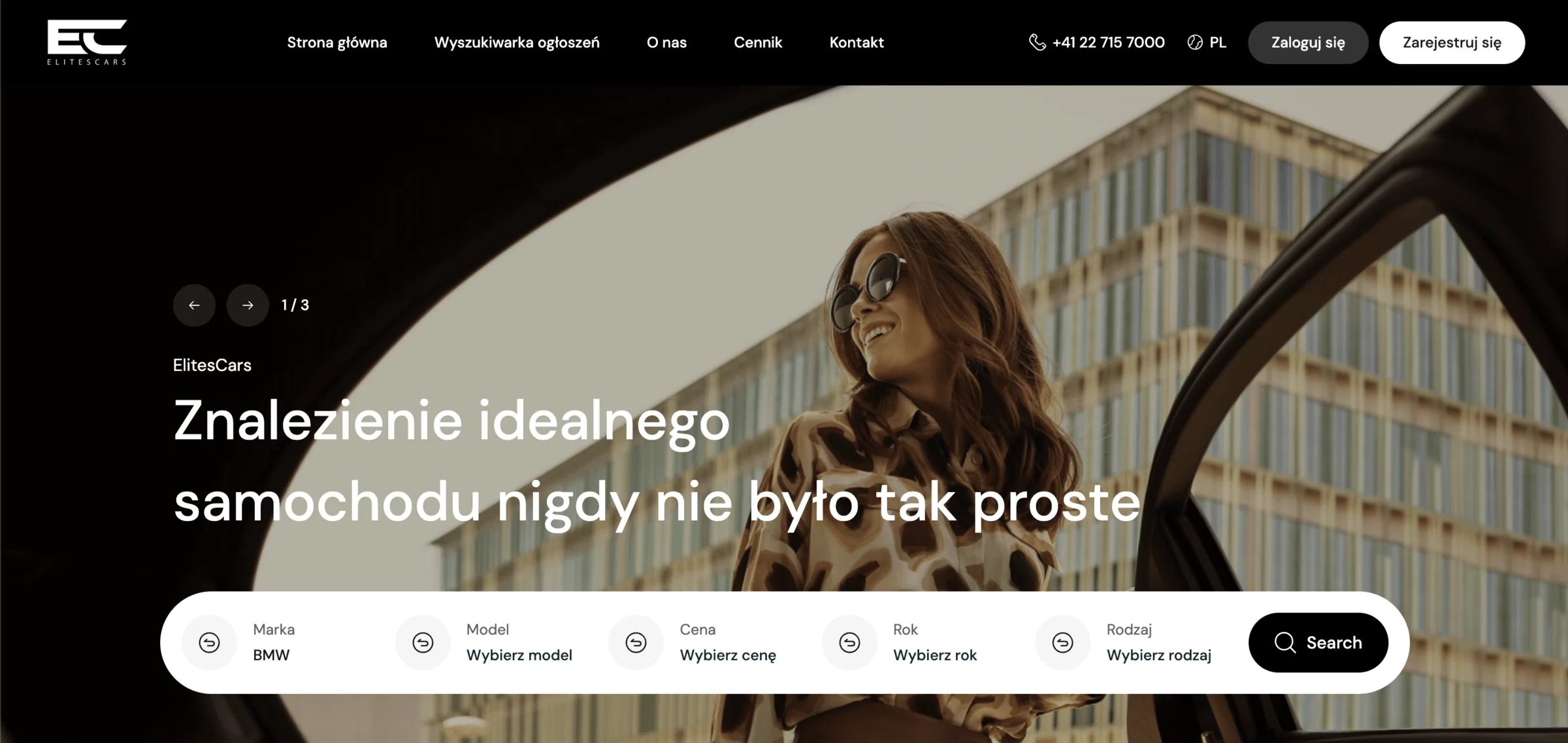 Platforma luksusowych samochodów